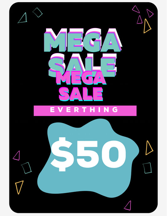 $50 everything pop up only.
